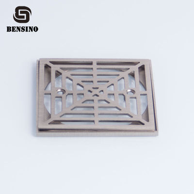 Swimming Pool Gutter Square Brass Floor Drain Strainer 5.4mm Thickness